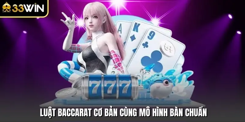 Luật baccarat cơ bản cùng mô hình bàn chuẩn