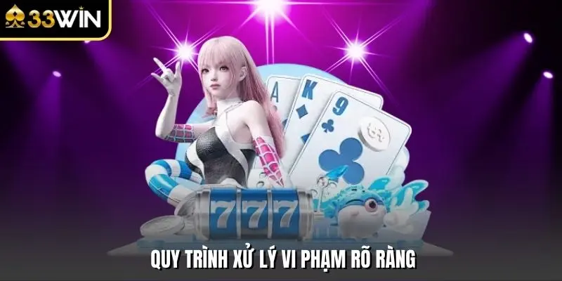 Quy trình xử lý vi phạm rõ ràng